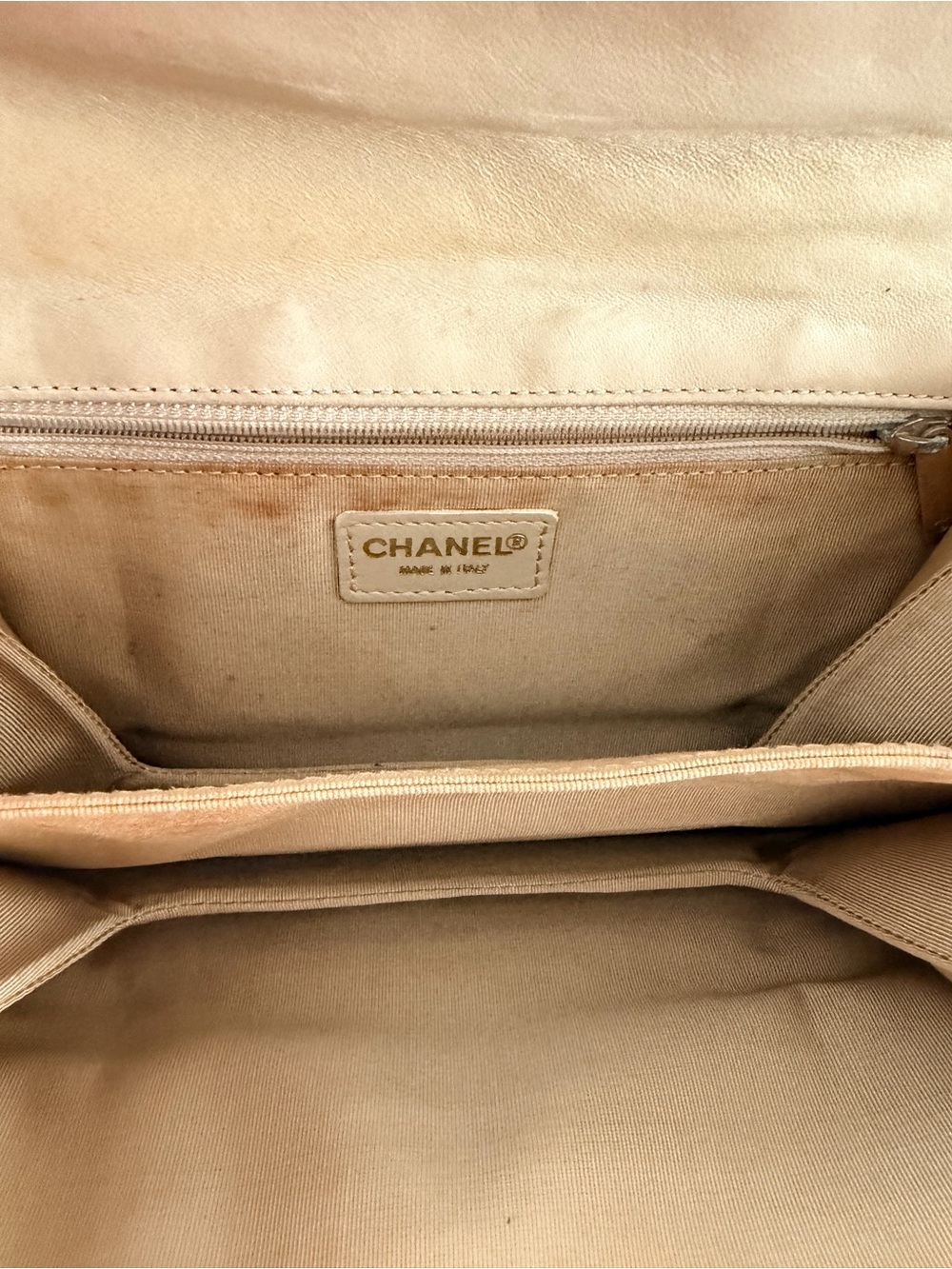 vintage colorblock Chanel 2.55 Mademoiselle Patent Shoulder Bag - Picture 10 of 12